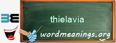 WordMeaning blackboard for thielavia